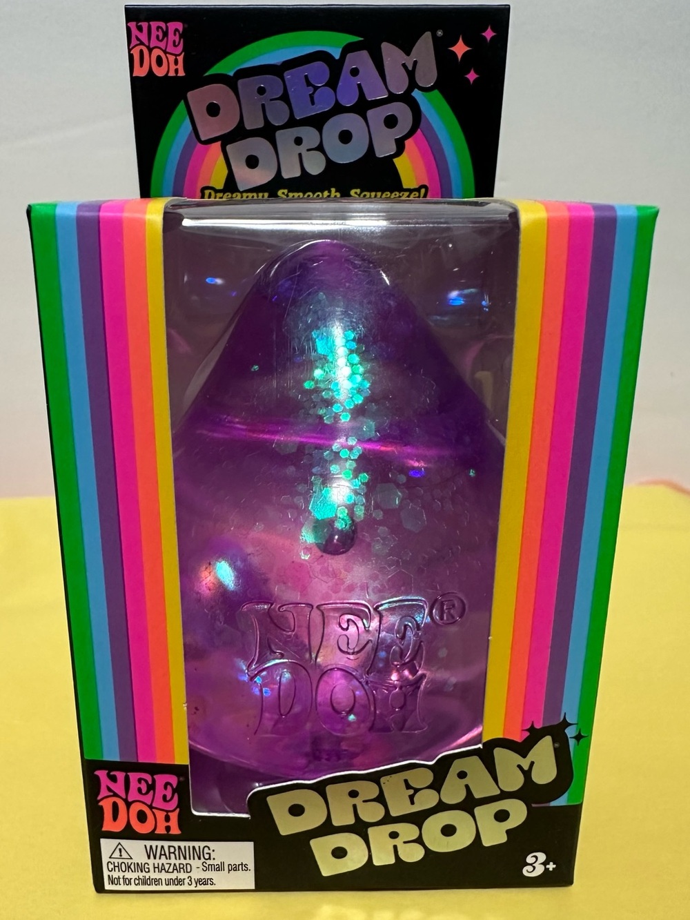 Nee Doh Dream Drop Sensory Toy - Purple Glitter